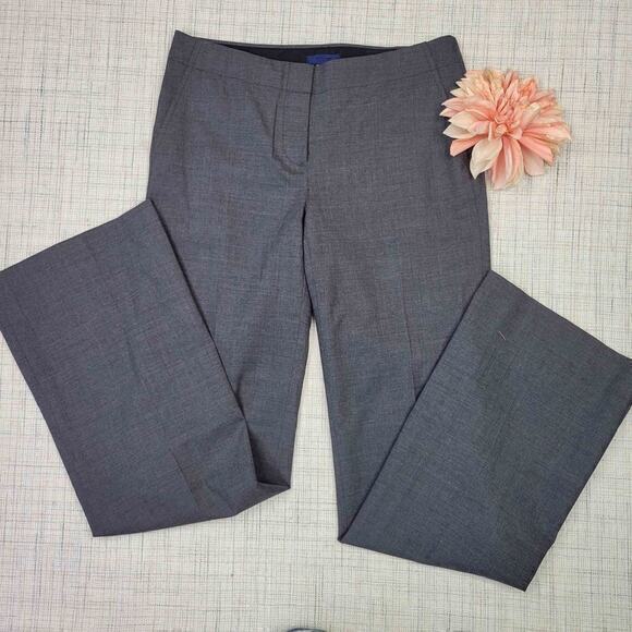 J‎ Crew City Fit Wool Trouser Pants Gray 2 - Picture 1 of 5